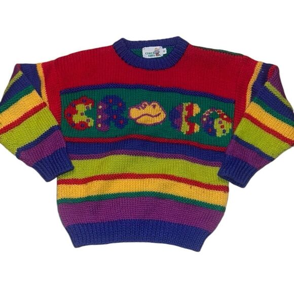 Croco Kids Multicolored Sweater Size 8 - Picture 1 of 5